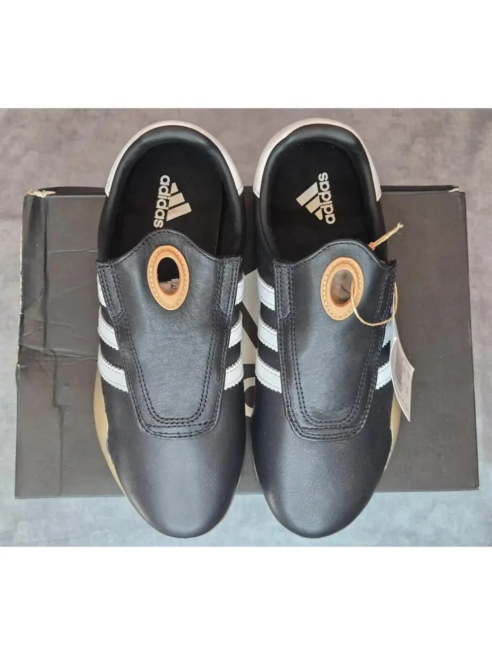adidas Originals Taekwondo Mei - Black White Gum (JQ3012) Women's 5.5 Youth 4.5 - Picture 6 of 7